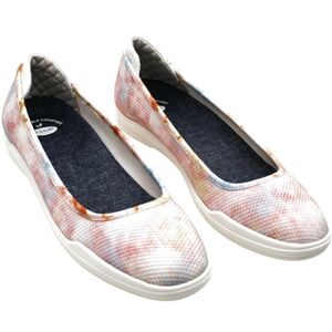 Dr Scholl's Rise White Tie Dye Knit Slip-on Flat Shoes 9M